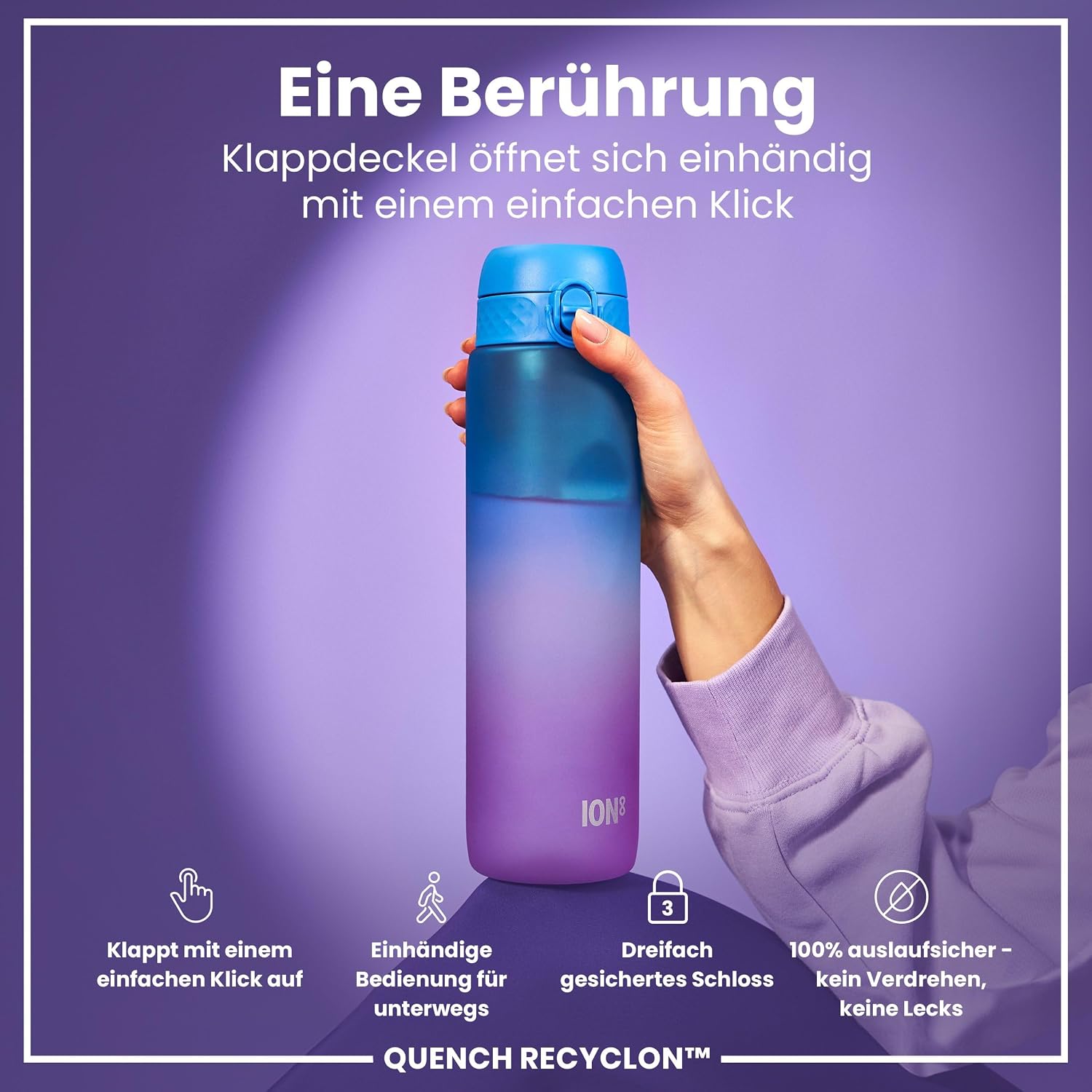 Detalle de ion8 Quench 1 L Trinkflasche đ„€