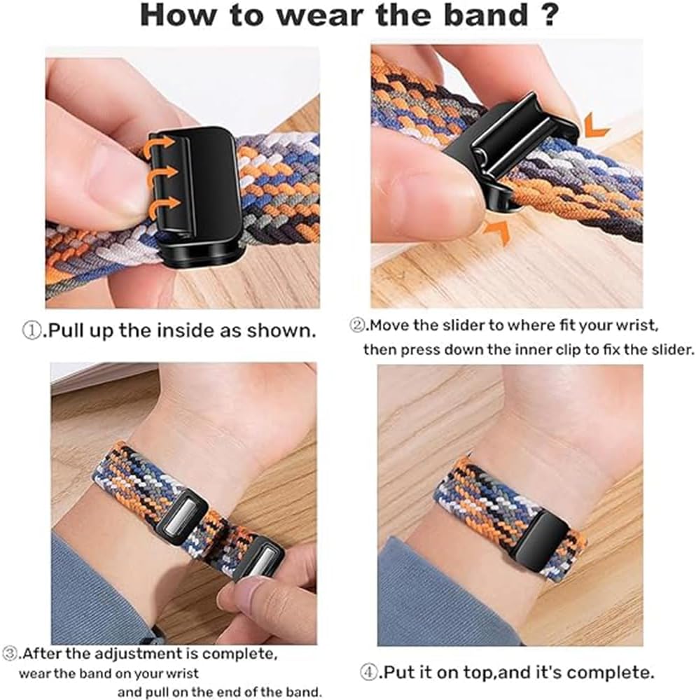 Thumbnail 4 de Magnetic 18mm Nylon Watch Strap with Magnetic Clasp (Magnetic Watch Strap) for Garmin and Huawei watches