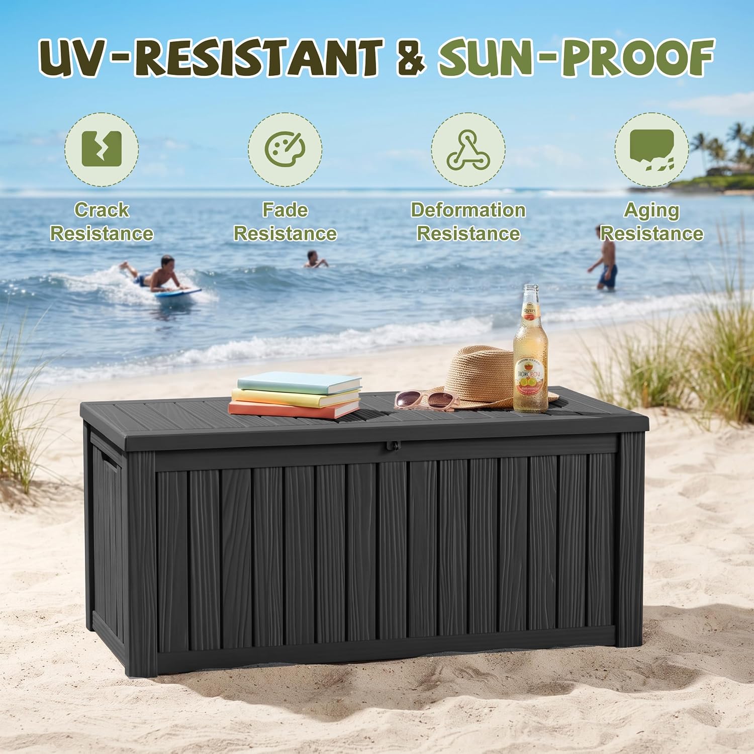 Detalle de DRATO Outdoor Storage Box 310 Gallon