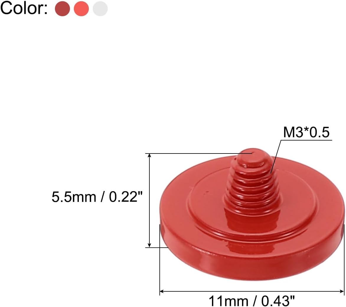 Thumbnail 1 de PATIKIL Camera Shutter Button 3 Pack – Soft, Copper, M3x0.5 for Nikon, Fujifilm, Leica and More