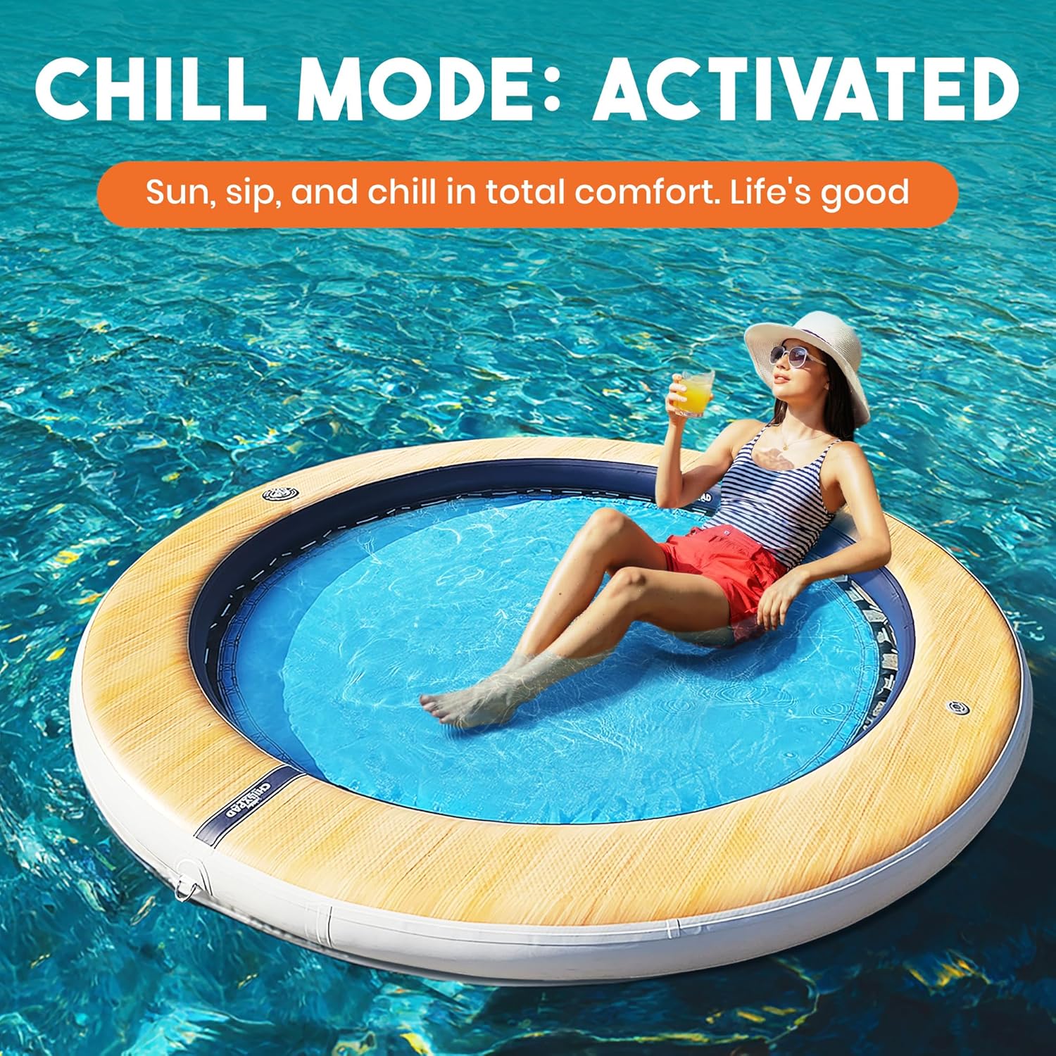 Detalle de Chillbo Inflatable Couch – Unique Designs with No-Pump Setup