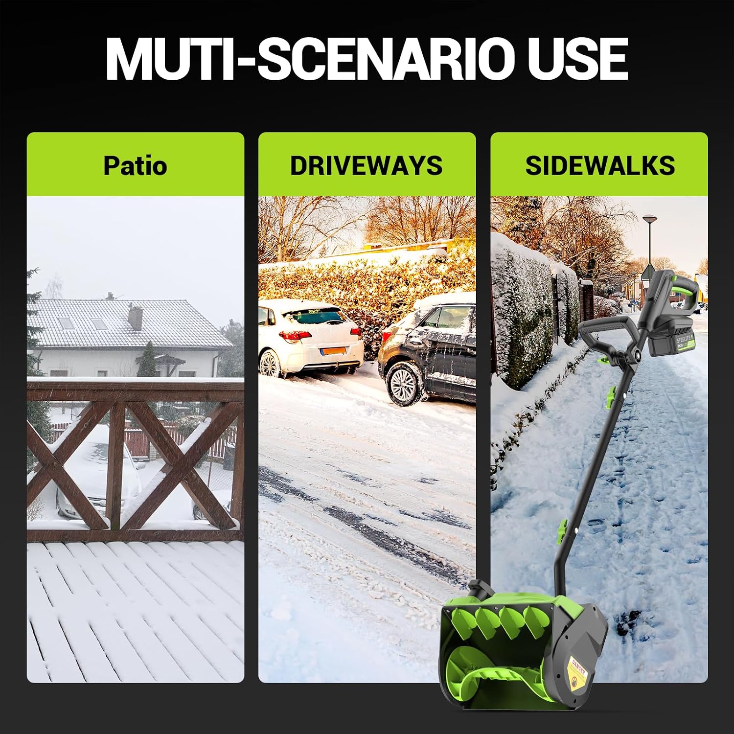 Thumbnail 6 de STEELITE Cordless Snow Shovel, 13-Inch