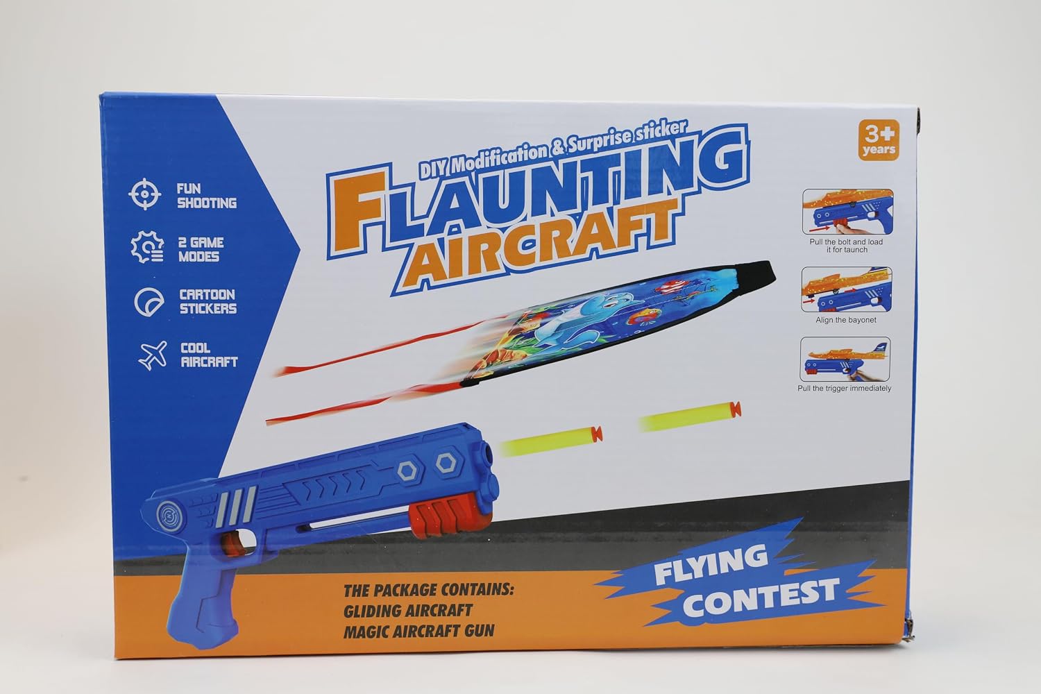 Detalle de Airplane Launcher 3-Pack LED Glider Set 🪁