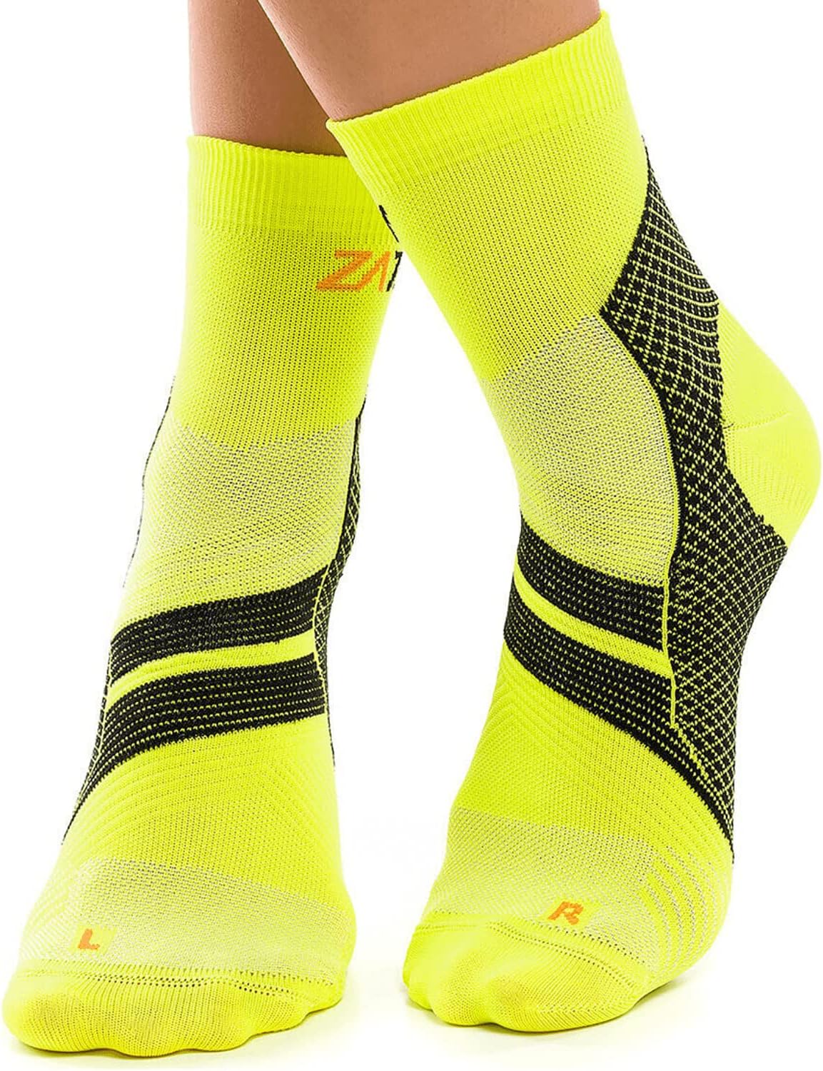 Detalle de ZaTech Chaussettes de compression pour fasciite plantaire – soutien ciblé talon, cheville et voûte