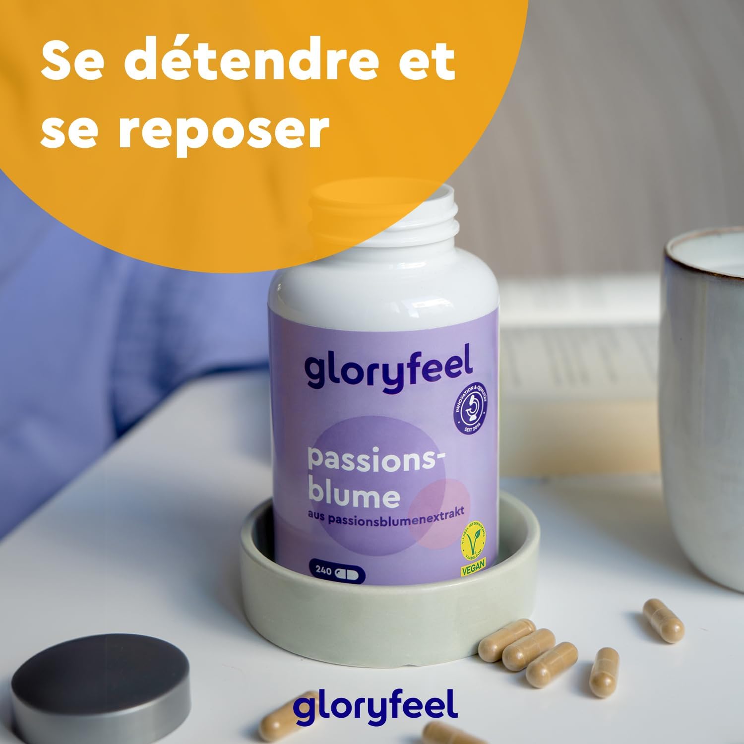 Thumbnail 6 de Extrait de Passiflore 5:1 937,5 mg – 240 capsules végétaliennes (approvisionnement 4 mois)