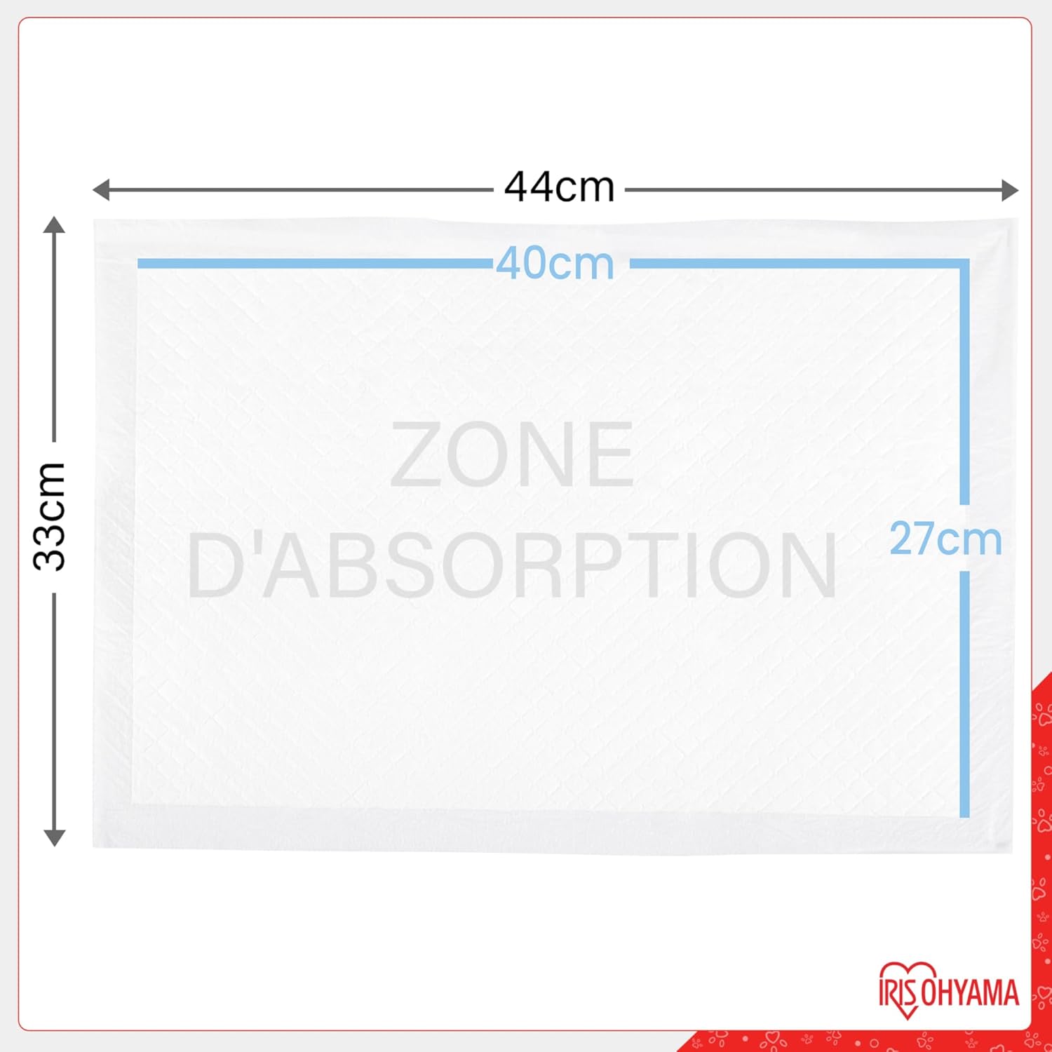 Thumbnail 4 de Iris Ohyama NS-100R tappetini super assorbenti per cuccioli e incontinenza (100 pezzi) 44x33 cm