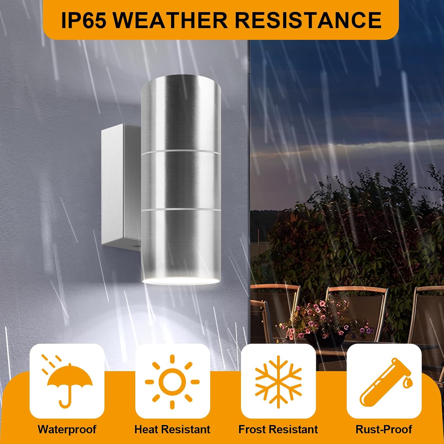 Thumbnail 3 de Kerry Outdoor Wall Lights IP65 2 Pack
