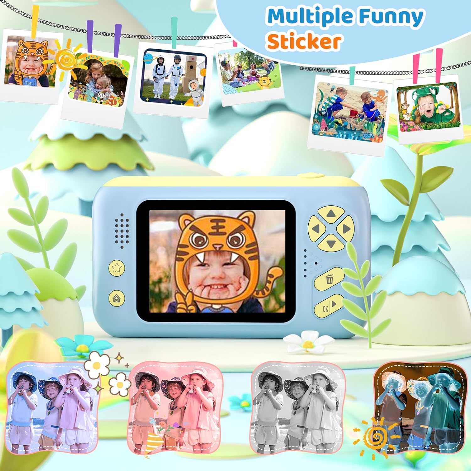 Thumbnail 3 de Makolle Camera for Kids Blue