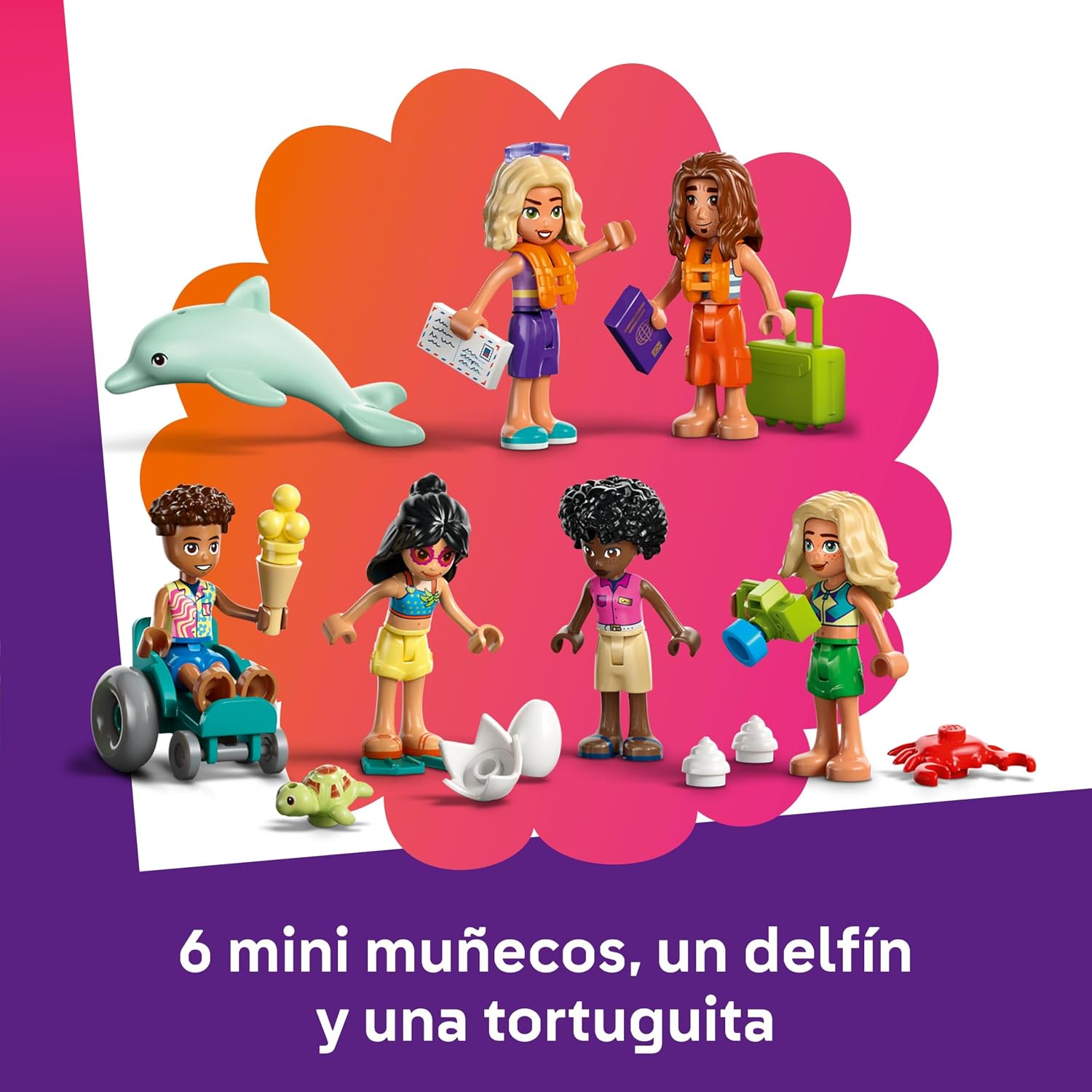 Thumbnail 4 de LEGO Friends Hotel de Vacaciones Familiares en la Playa 42673