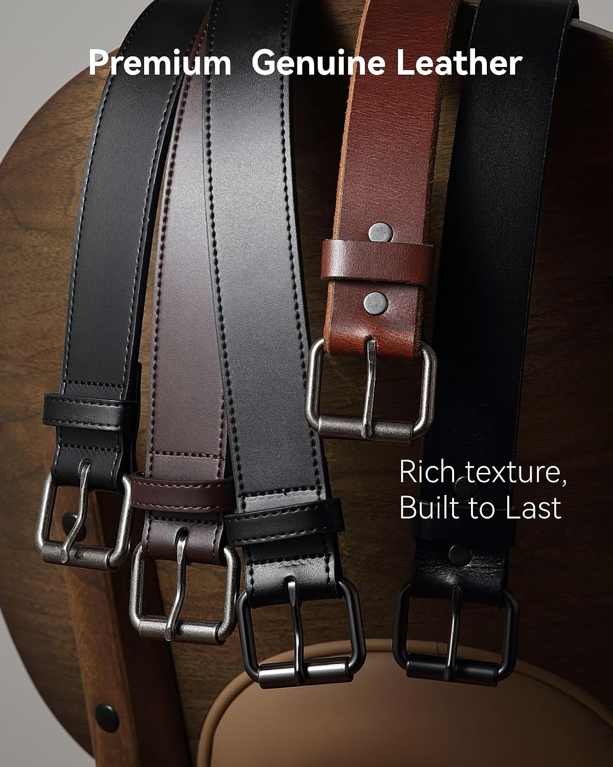 Detalle 1 de CHAOREN Men's Leather Belt