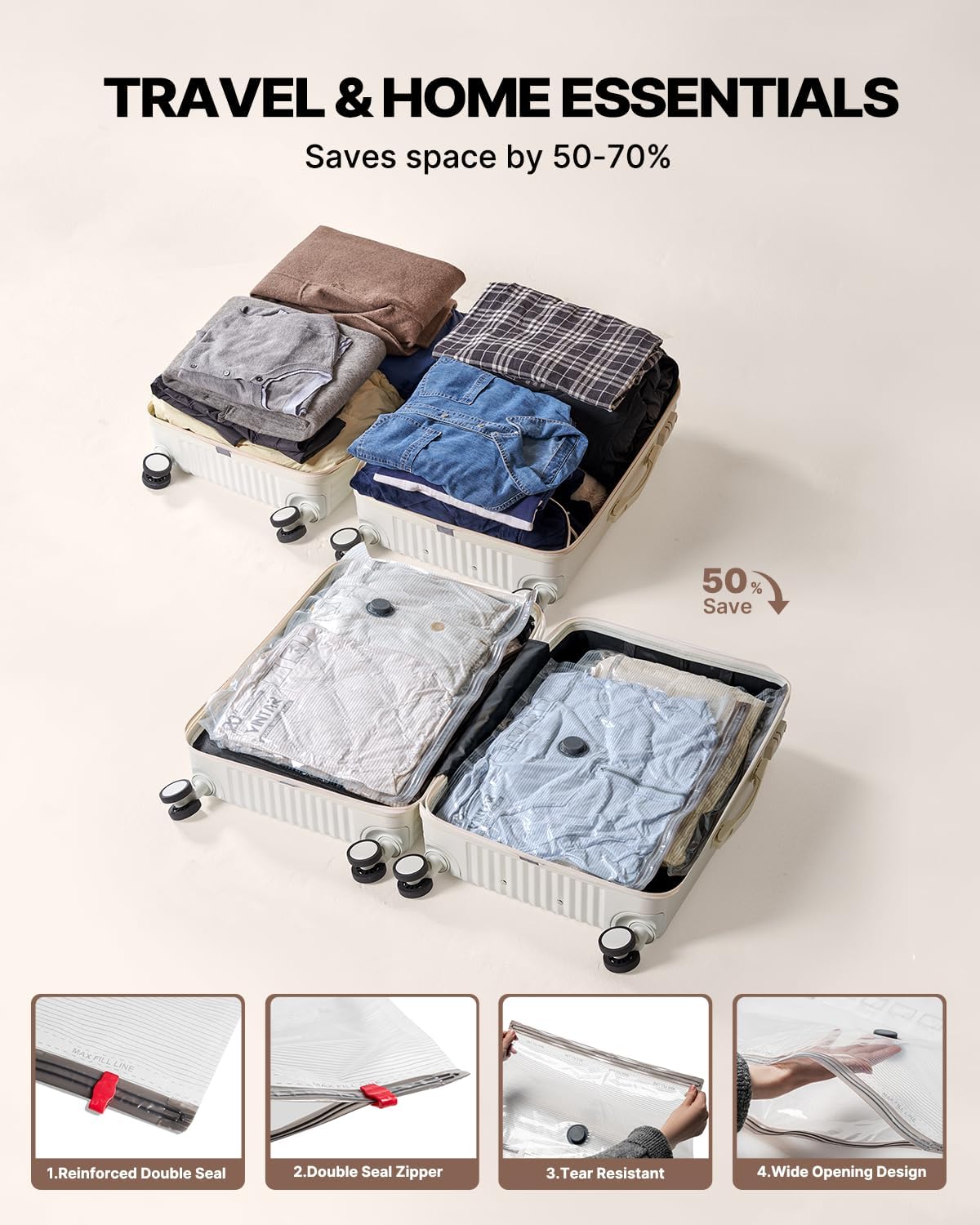 Thumbnail 2 de VINTAR Vacuum Storage Bags, 16-Pack