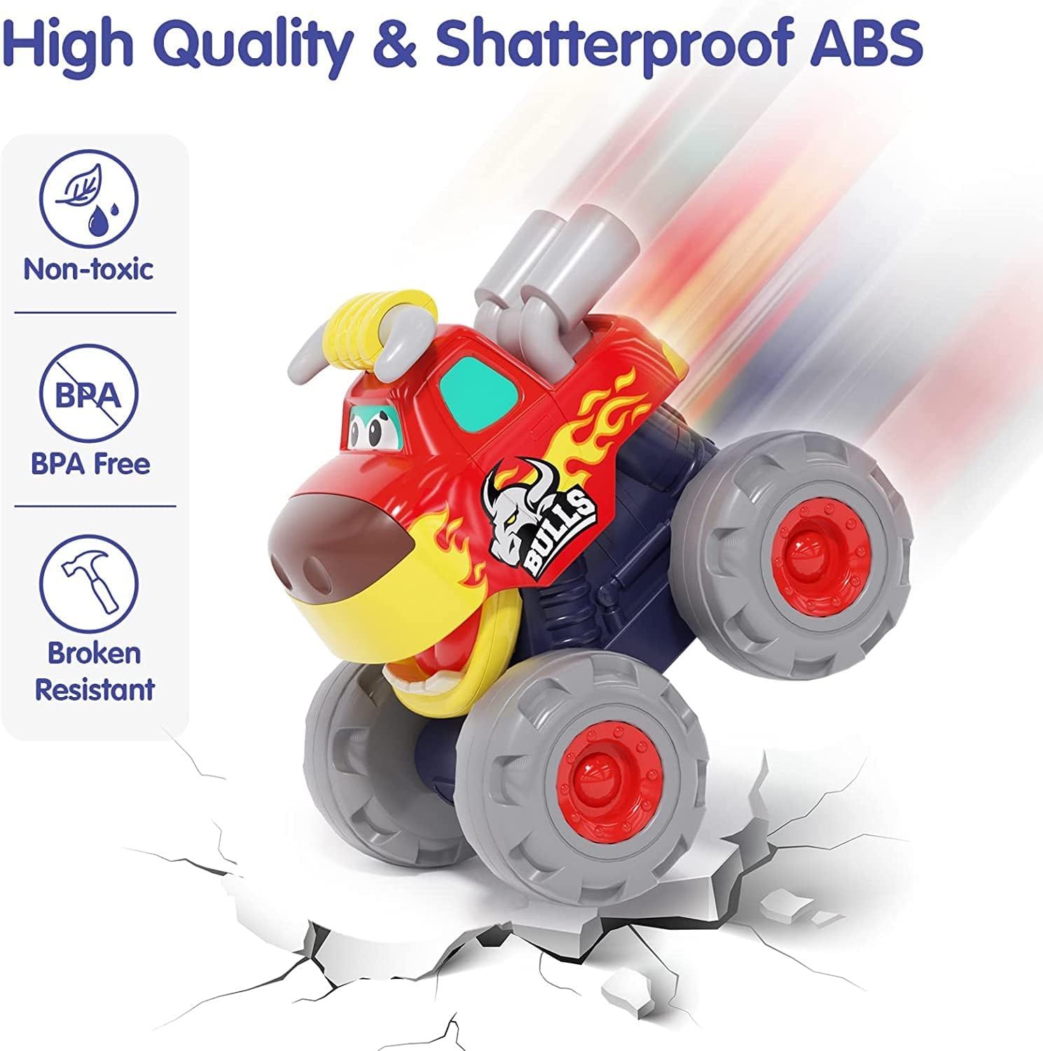 Thumbnail 4 de SunnyPal 3-Pack Monster Truck Toys for Toddlers: Safe, Non-Battery Animal Car Toys for 12–48 Months