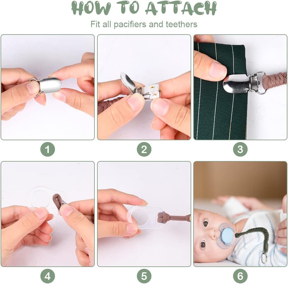 Thumbnail 3 de Aolso Catenella Portaciuccio – Set da 4 Catenelle con Anello Adattatore in Silicone