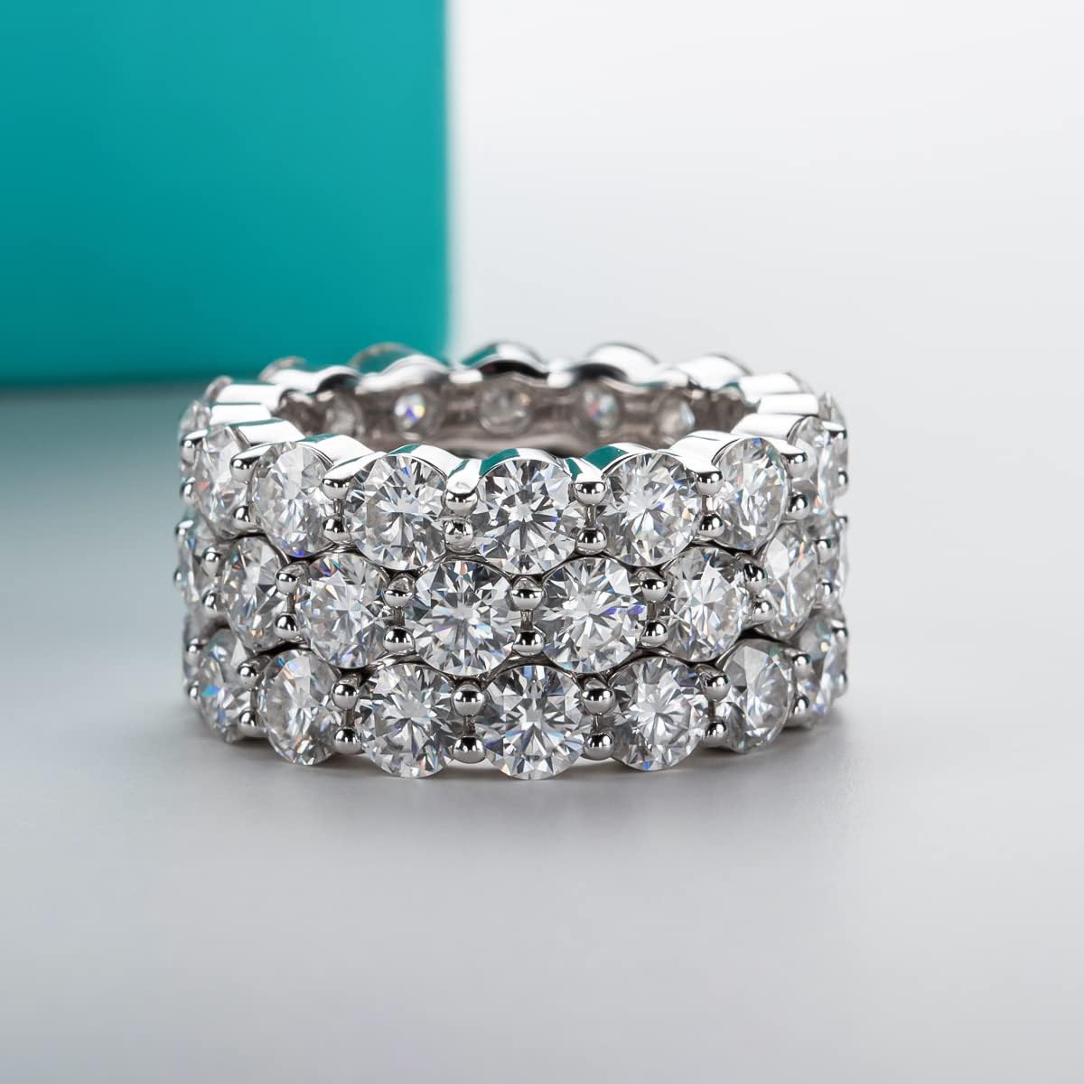 Thumbnail 6 de AnuClub Moissanite Eternity Ring 5cttw