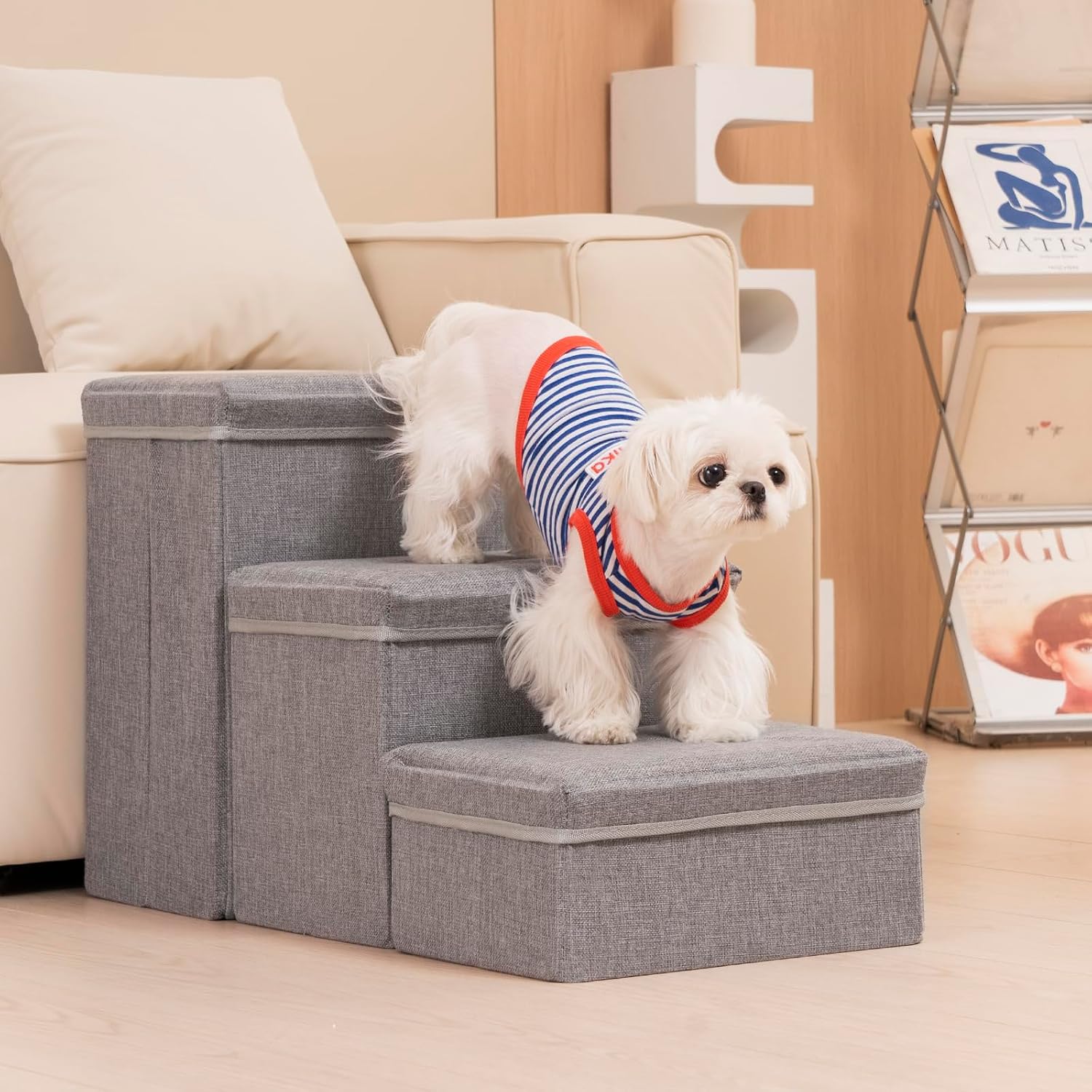 Detalle de Uross Dog Stairs 3-step with storage