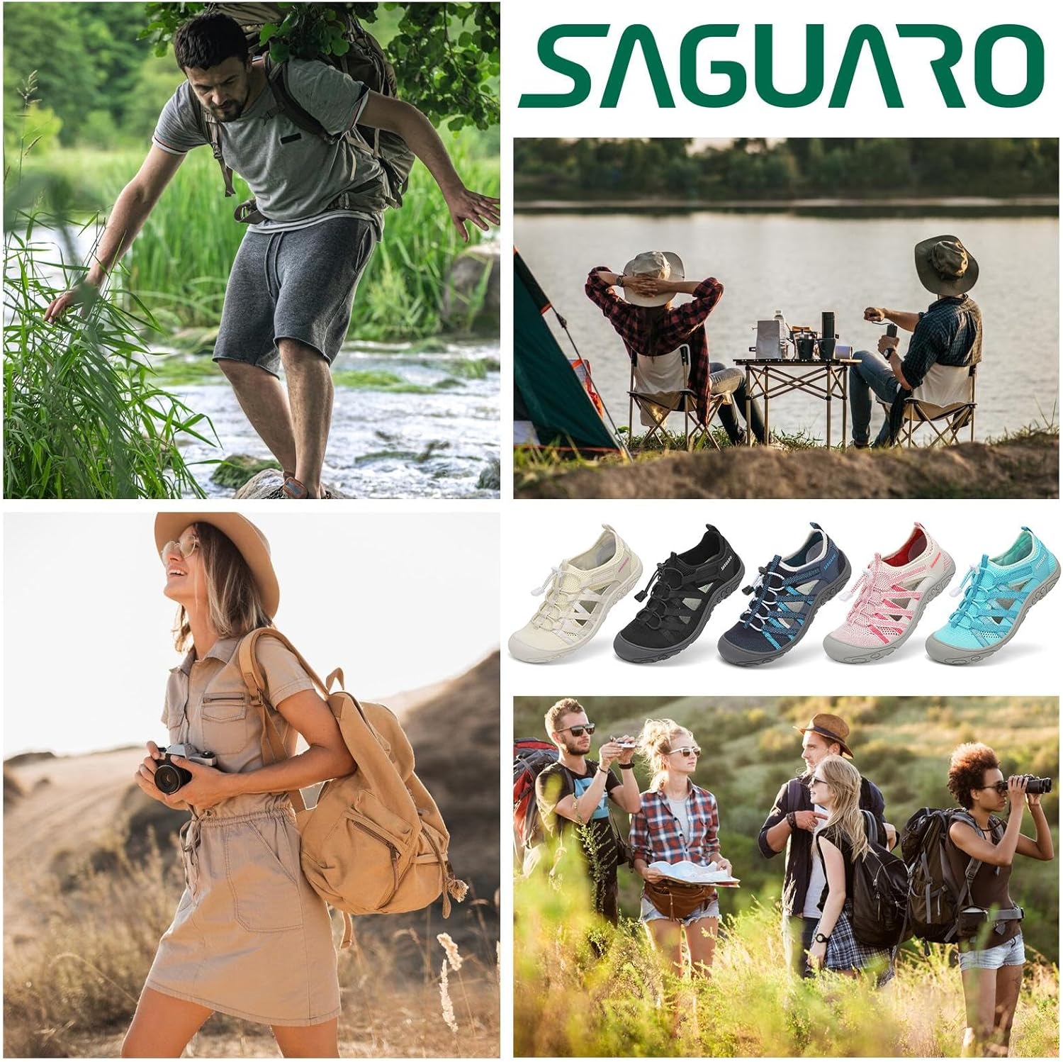 Thumbnail 1 de SAGUARO Sandales de Randonnée pour Femme – Confort et respirabilité pour l’extérieur