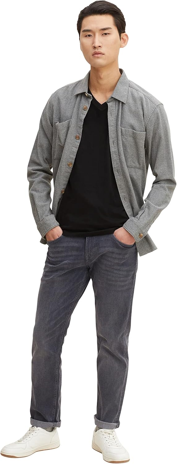 Thumbnail 1 de TOM TAILOR Herren Doppelpack T-Shirt mit V-Ausschnitt (Regular Fit) aus Baumwolle