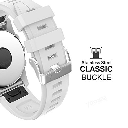 Thumbnail 4 de YOOSIDE 20mm Silicone Watch Strap, White, Quick Fit Replacement Band