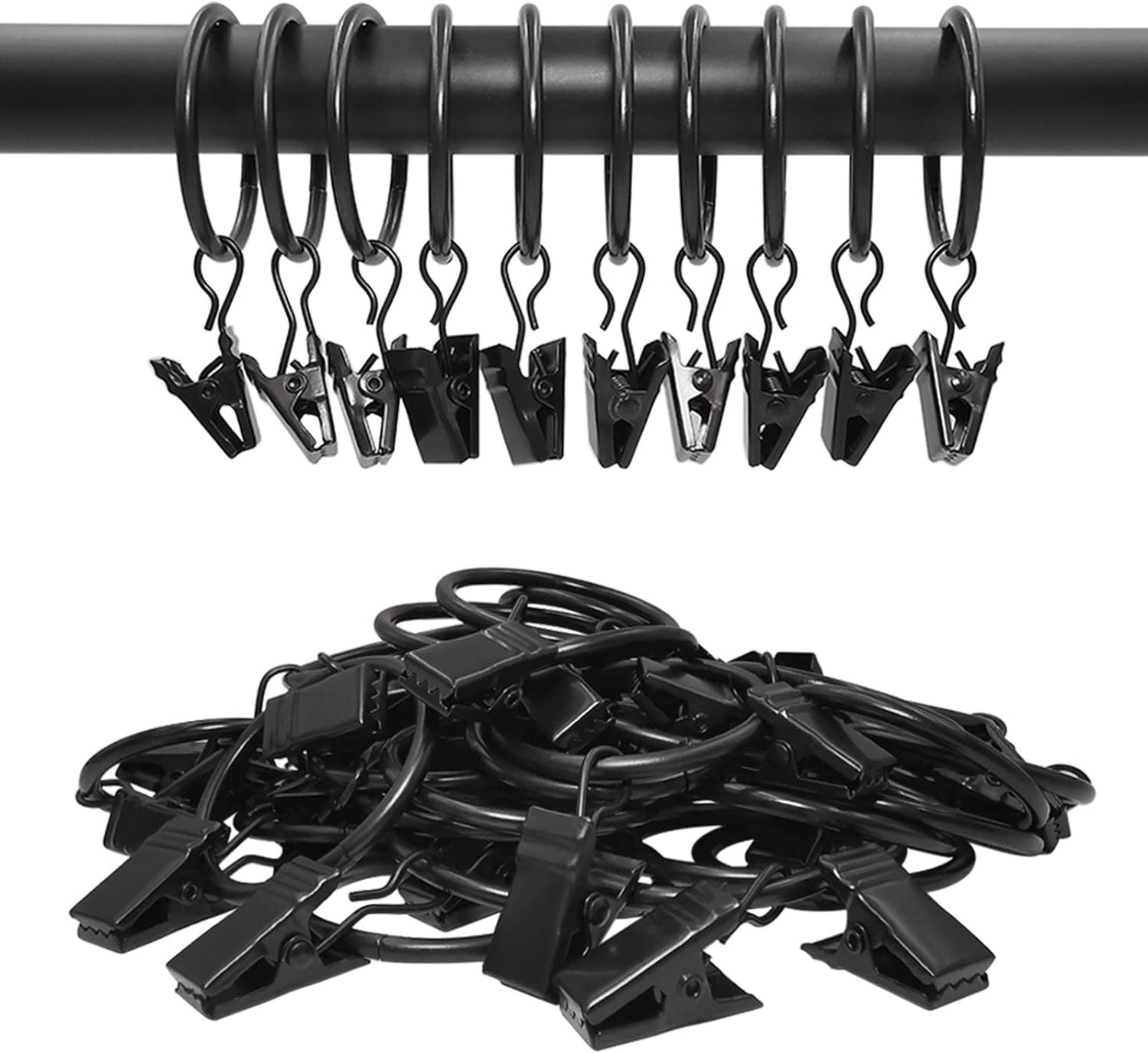 Thumbnail 5 de AMZSEVEN 40-Pack Curtain Rings