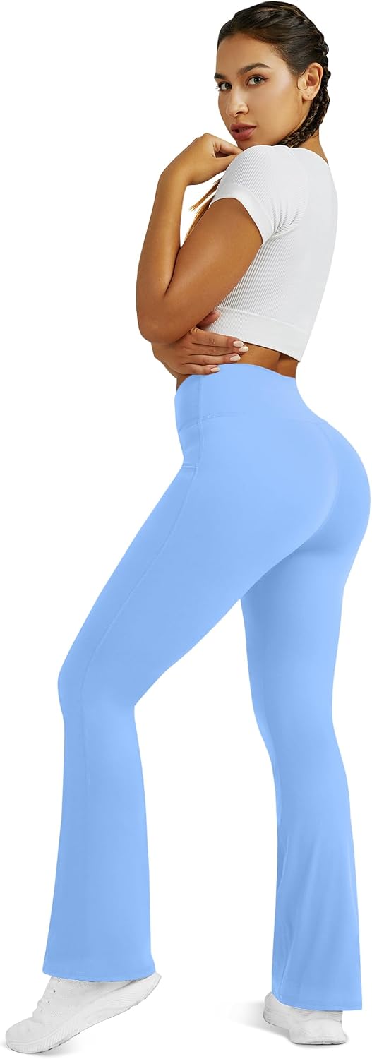 Detalle de Flare Yoga Leggings with Pockets in Polyester-Spandex