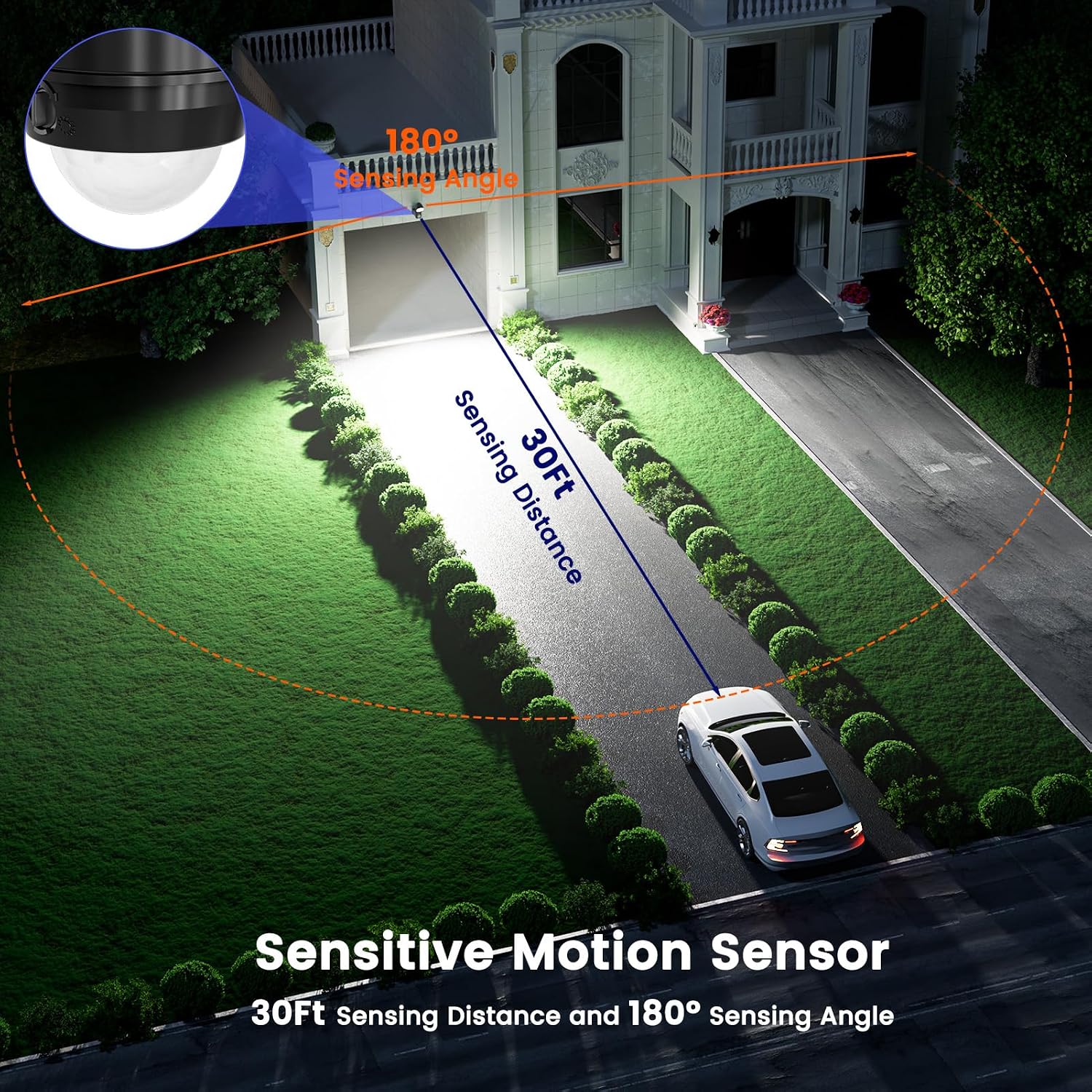 Thumbnail 5 de Rechargeable Battery Outdoor Motion Sensor Light 1 Pack