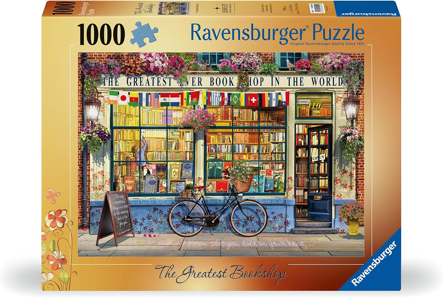 Thumbnail 6 de Ravensburger The Greatest Bookshop 1000 Piece Jigsaw Puzzle (Age 12+)