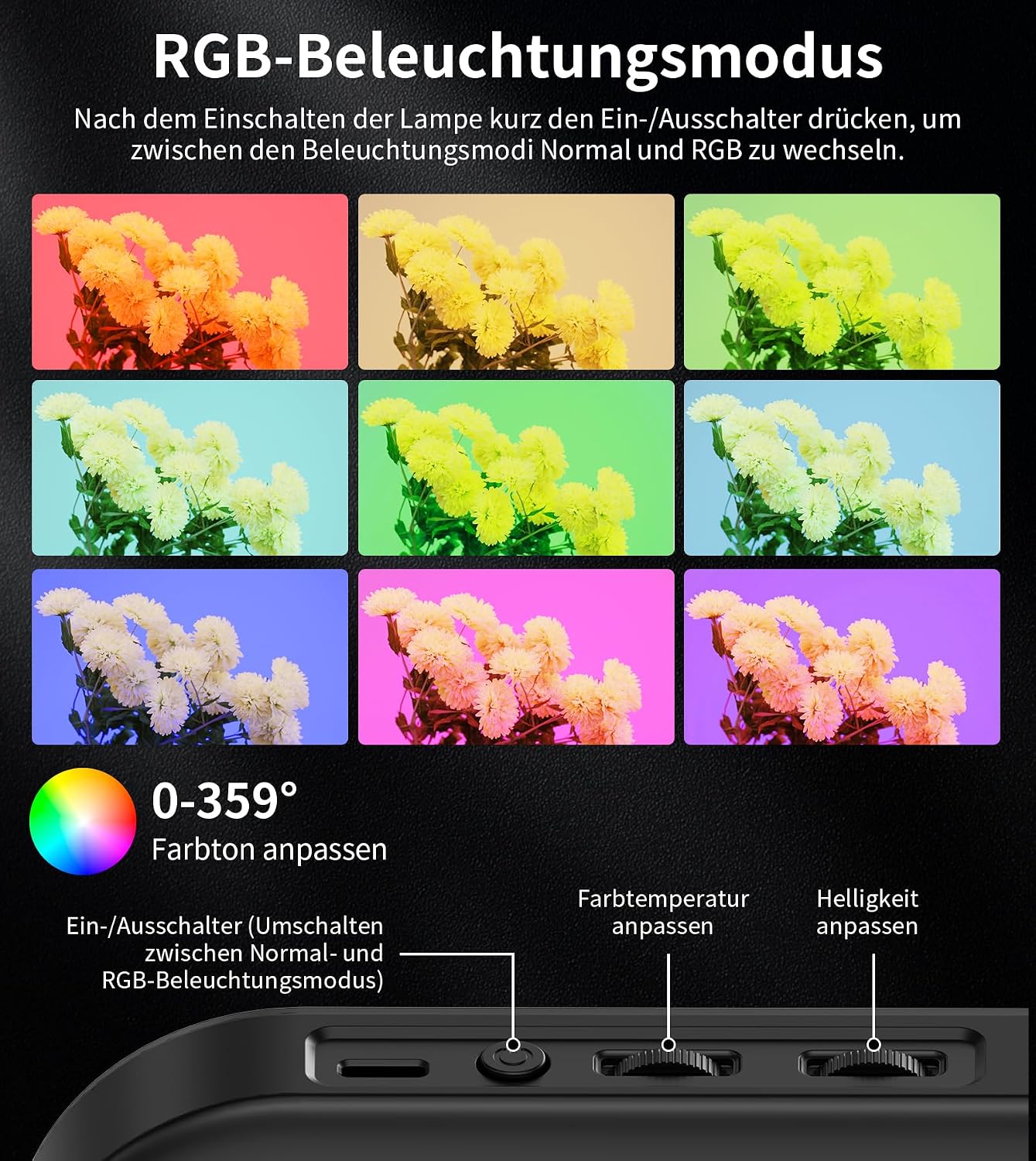 Thumbnail 5 de Magnetisches Ringlicht 6000 mAh RGB für iPhone