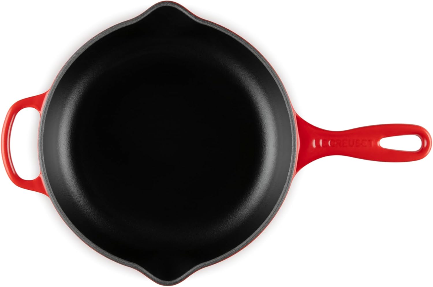 Thumbnail 3 de LE CREUSET Signature Enamelled Cast Iron Skillet with Helper Handle, 23 cm, Cerise