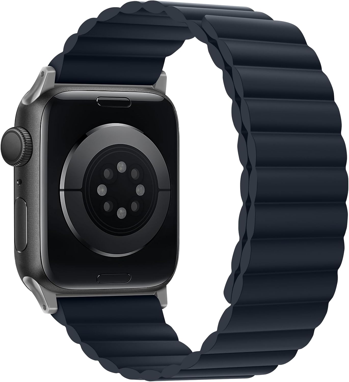 Thumbnail 2 de Tasikar Magnetic Straps for Apple Watch (Navy Blue) Silicone Band with Magnetic Closure – 49mm/46mm/45mm/44mm/42mm compatible
