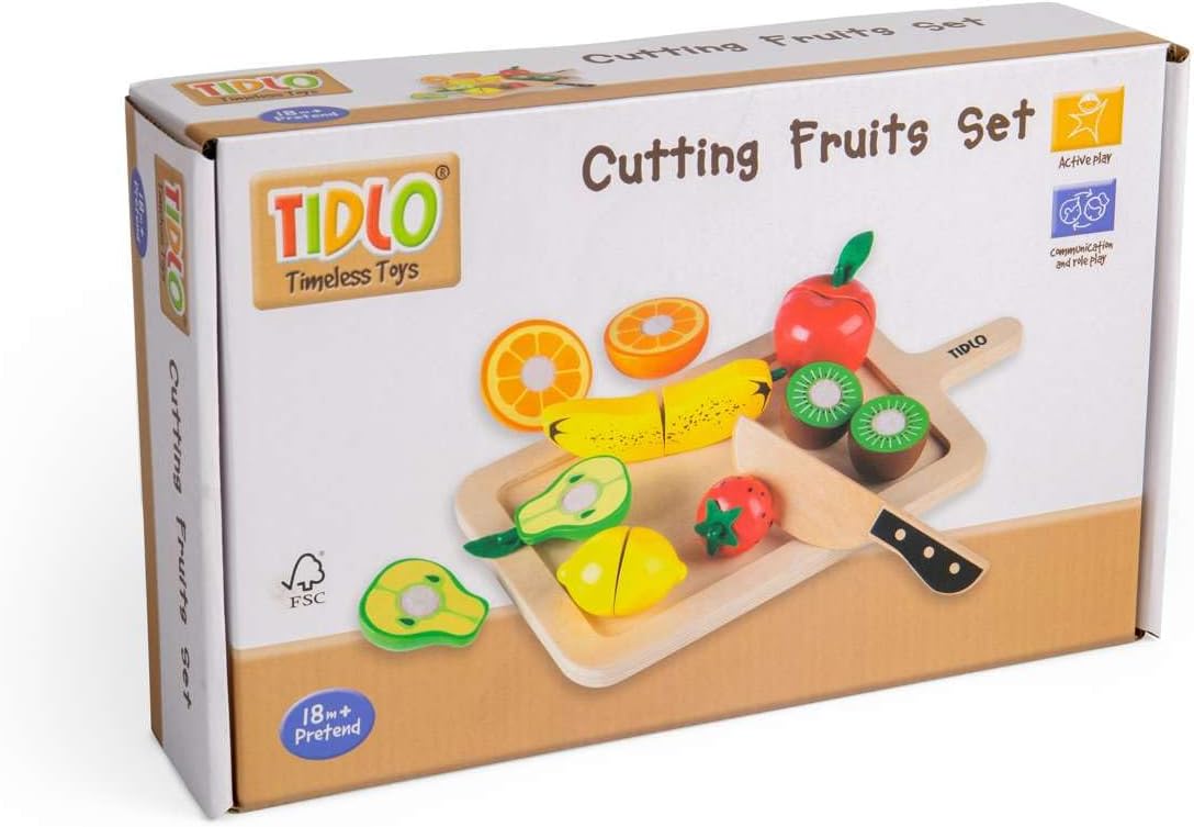Detalle 2 de Tidlo Wooden Cutting Fruits Set