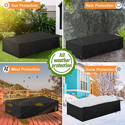 Detalle 2 de Aipwerer funda para muebles de jardín 230x165x80 cm, Oxford 420D
