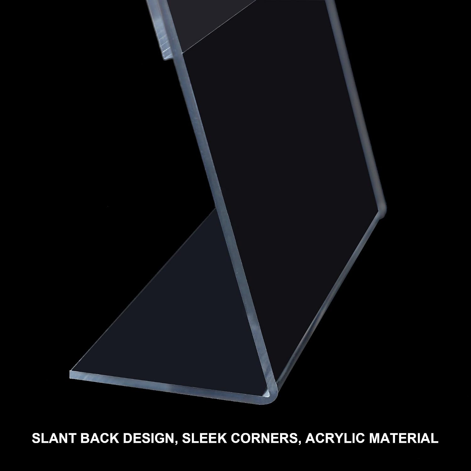 Thumbnail 4 de ROSSHINE A4 Acrylic Sign Holder, 5-Pack, L-Shape Display Stands in Clear Perspex