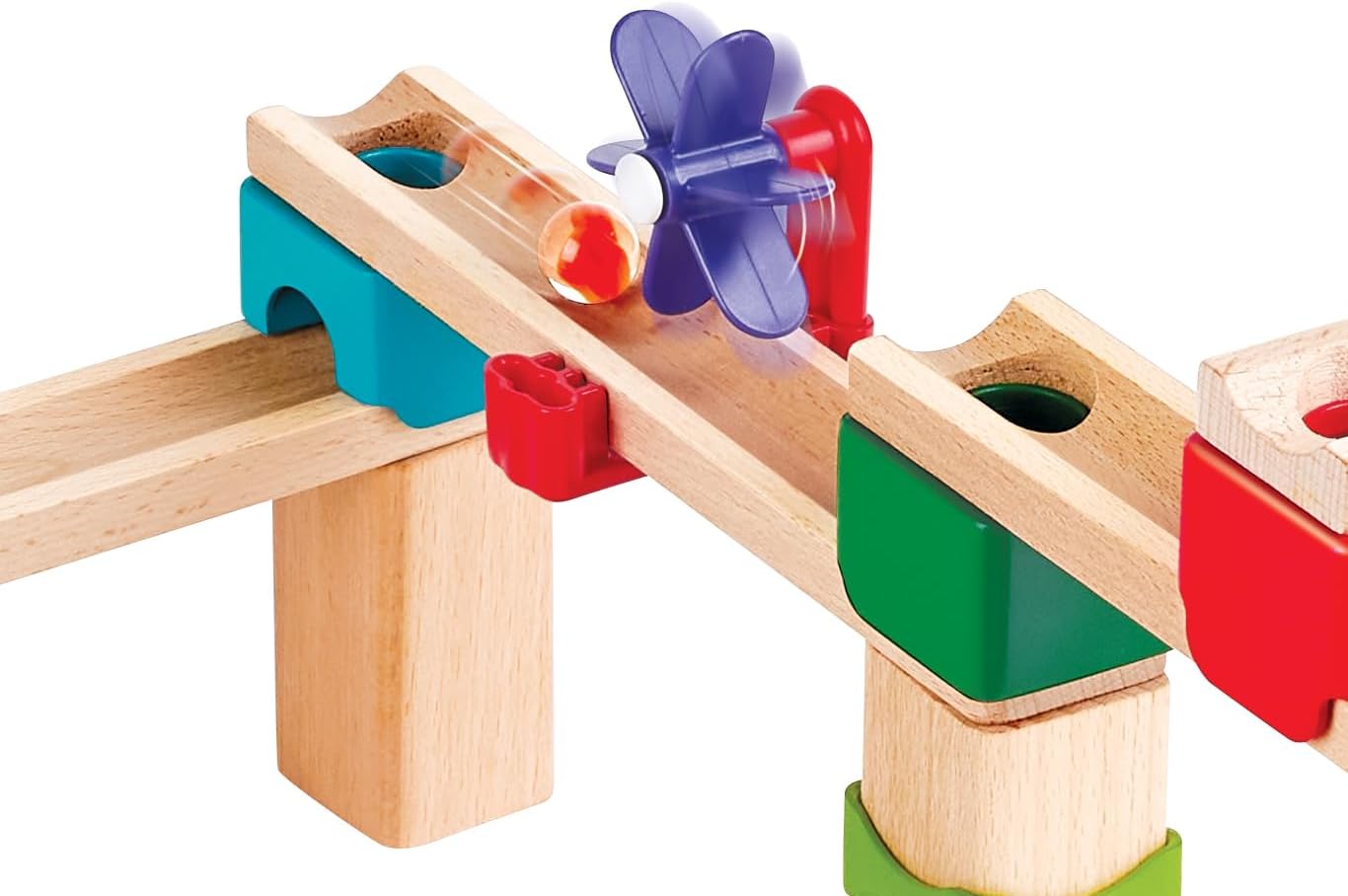 Detalle de Hape Piste de course Marble Run – Ensemble éducatif pour enfants dès 3 ans