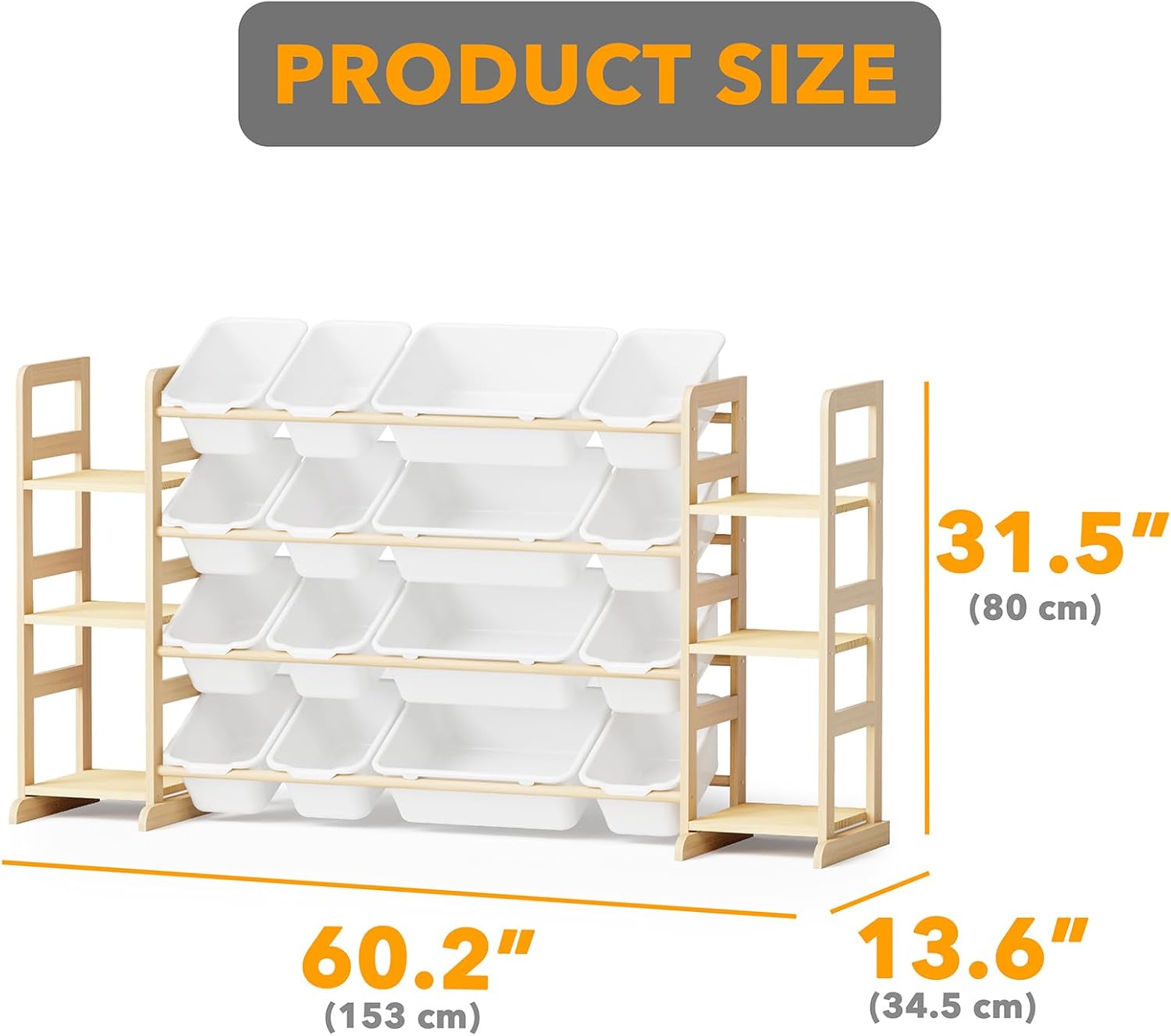 Detalle 2 de SpaceAid Toy Storage Organizer 6 Shelves