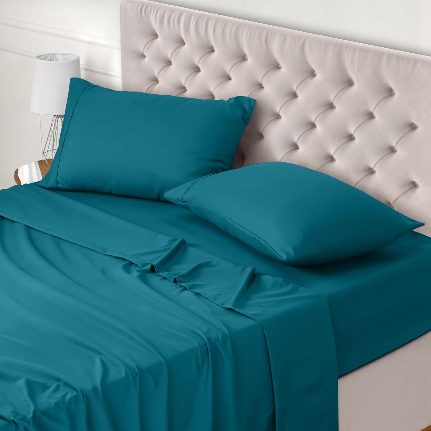 Thumbnail 6 de Utopia Bedding Sábanas 4 Piezas 150x200 Marfil