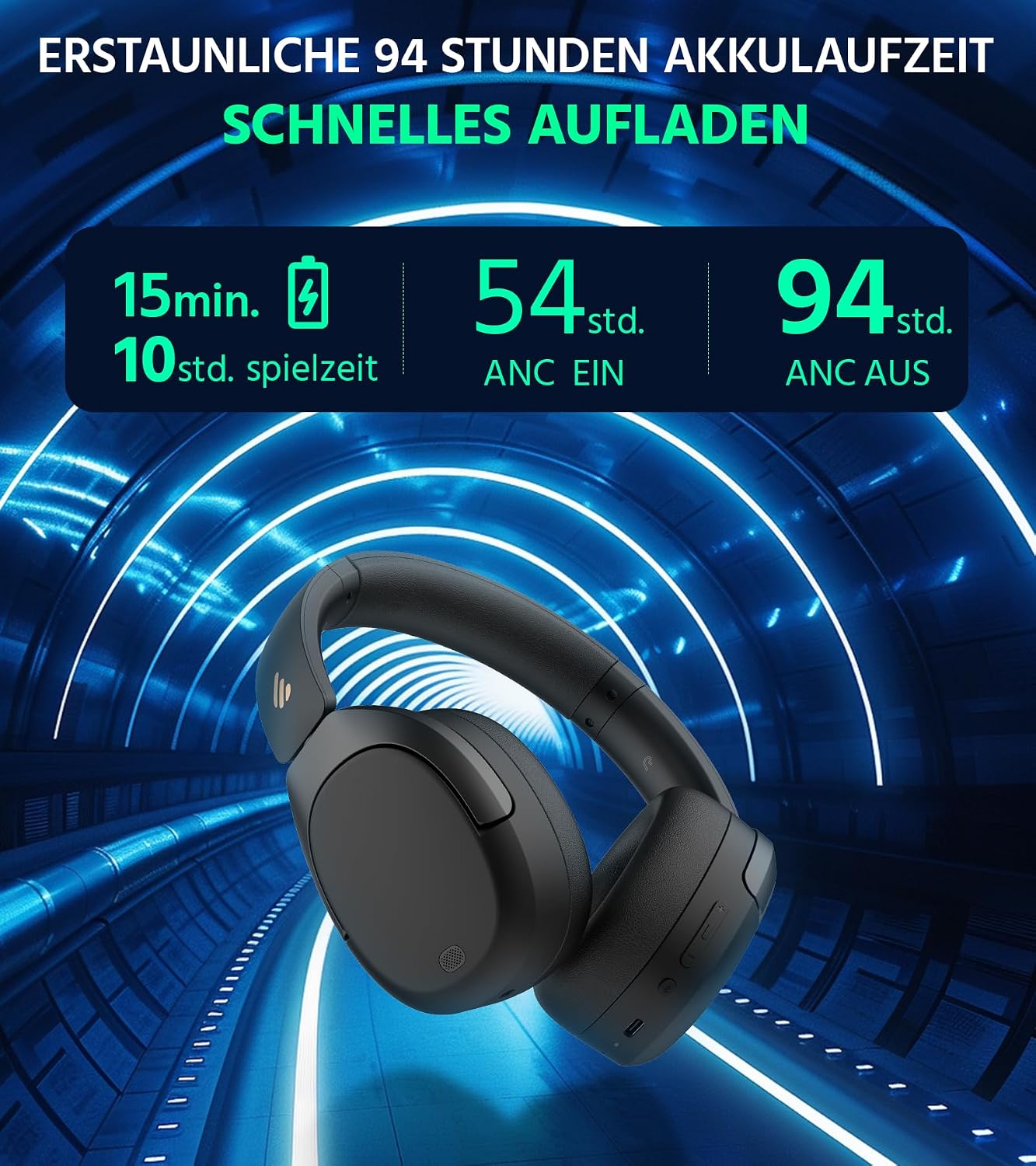 Thumbnail 4 de Edifier W830NB Over Ear Kopfhörer 94 Std.