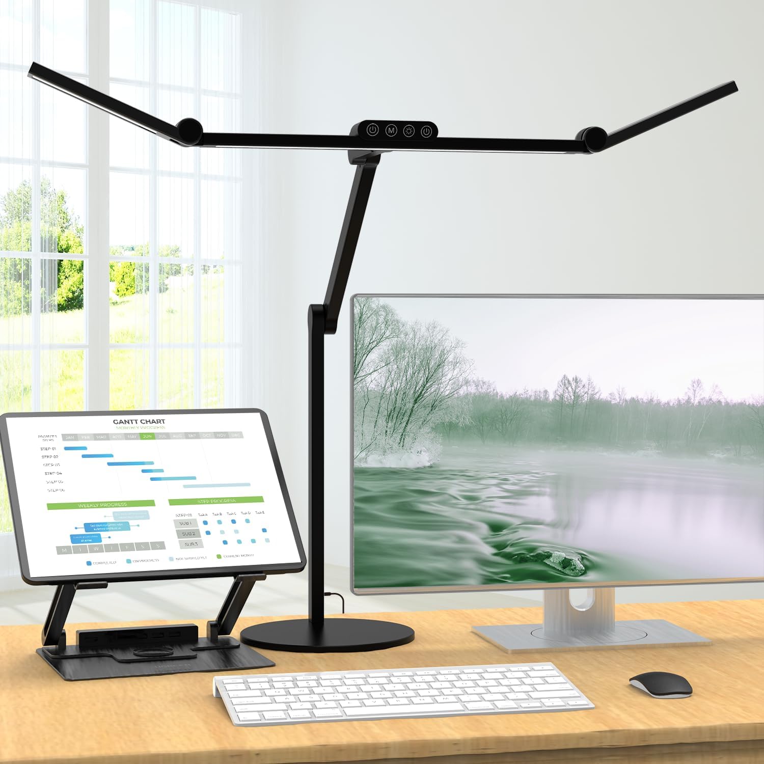 EPABINA 1500LM Lampe de Bureau LED 24W