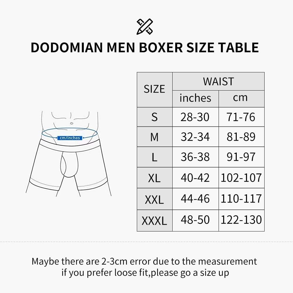 Thumbnail 5 de DODOMIAN Mens Boxer Briefs Underwear – 5 Pack, Soft Cotton, Tagless, Long Leg