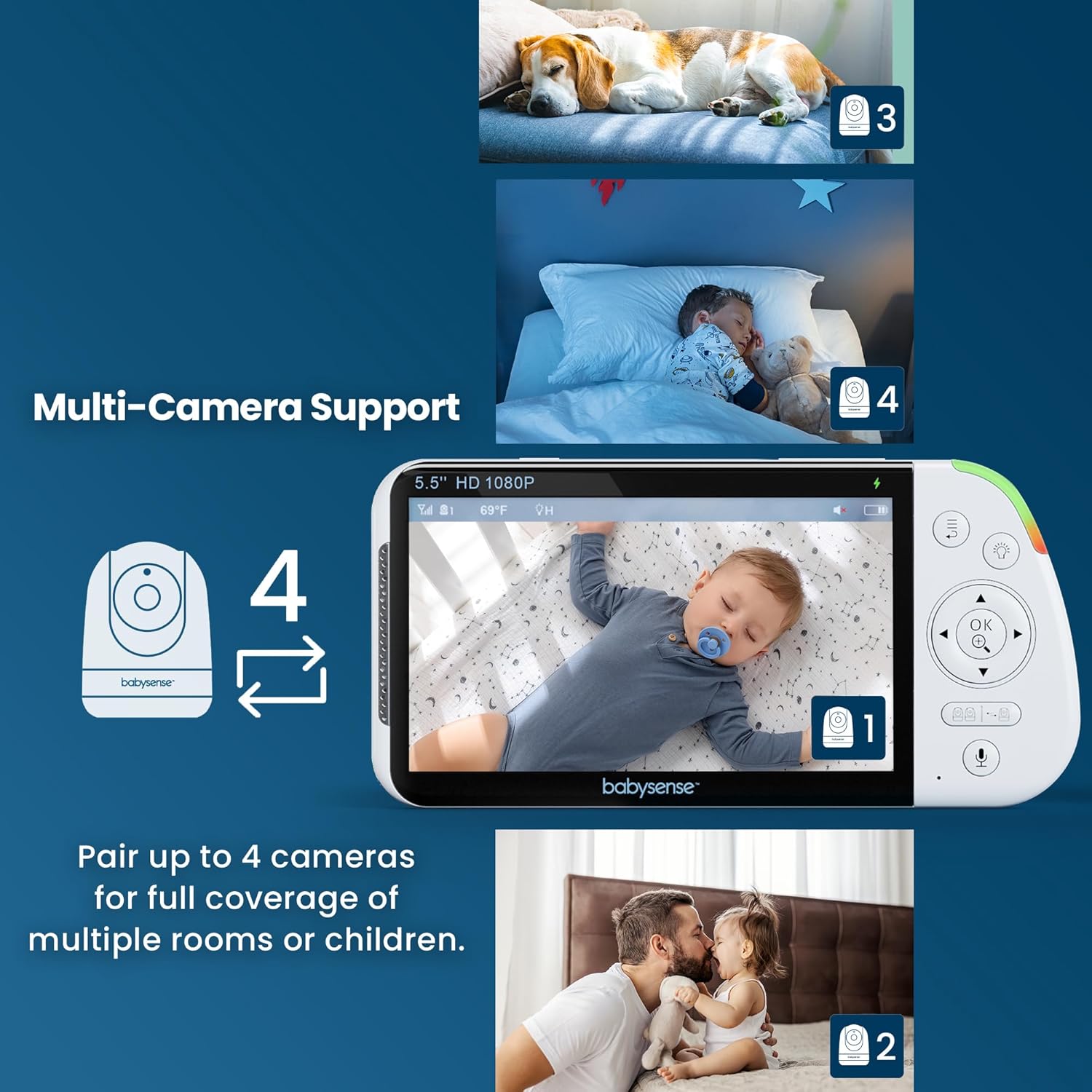 Thumbnail 4 de Babysense Full HD Baby Monitor 5000mAh