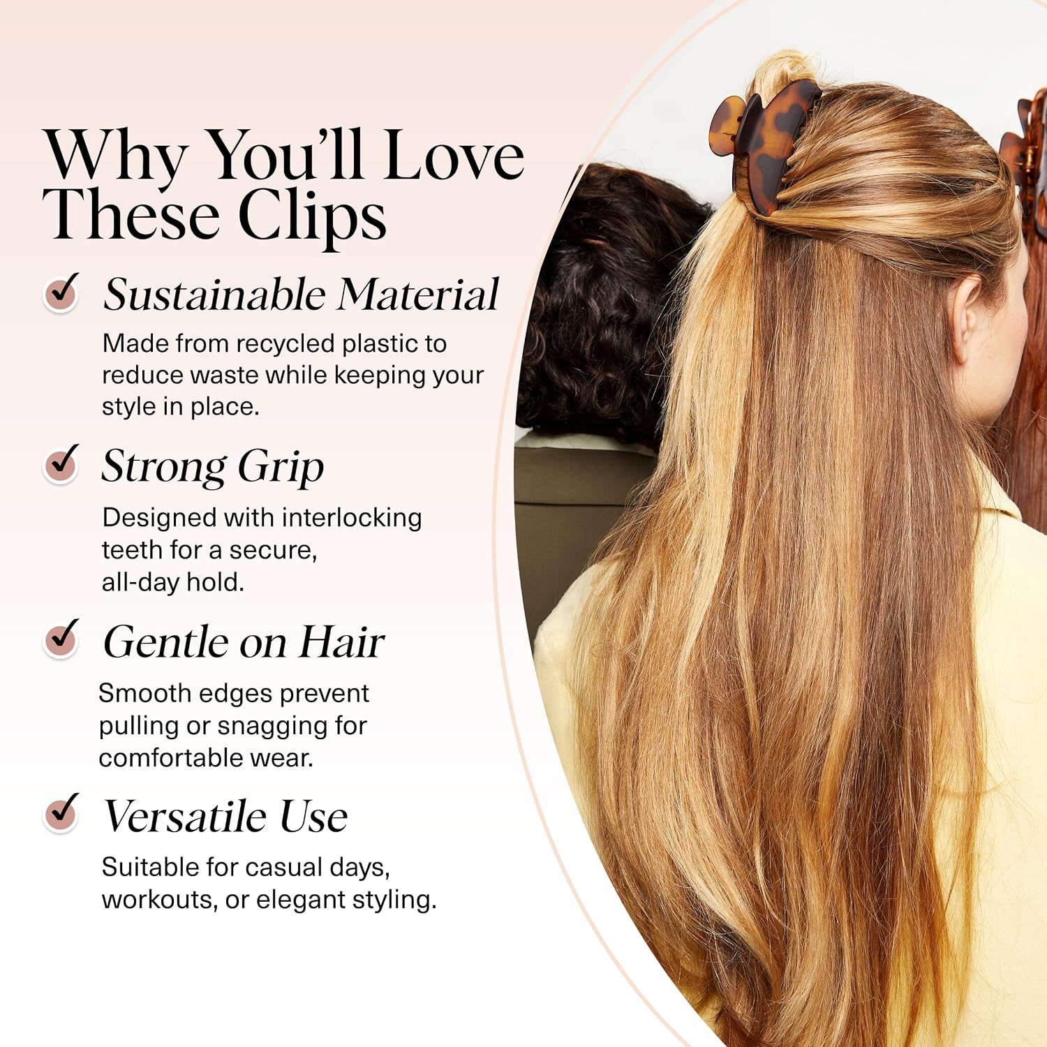 Thumbnail 2 de Kitsch Medium Hair Clips 2pcs for Thick Hair