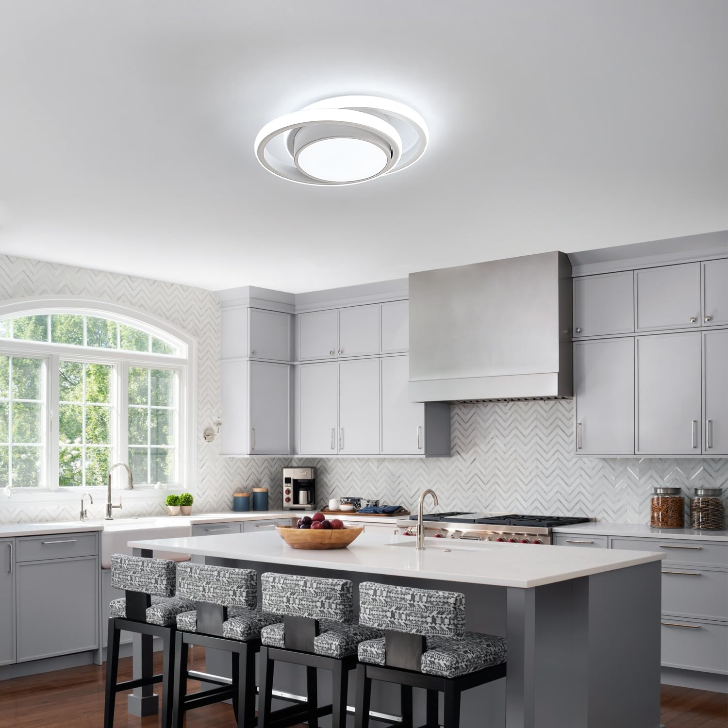Thumbnail 6 de Dorlink Dual-Round 32W LED Ceiling Light (2880LM, 6500K) for Hallway & Bedroom
