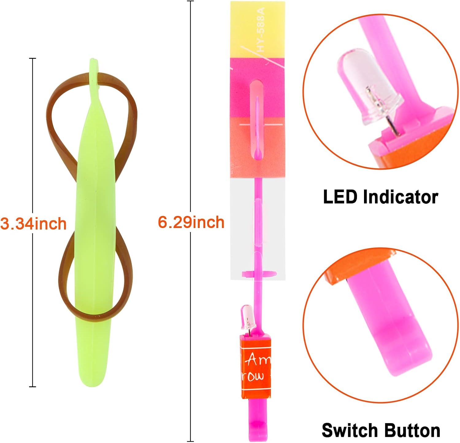 Detalle de lpvoqpth 25 Sets LED Flying Set 50 Pieces 🪁