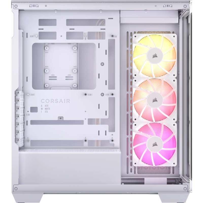 Detalle de Corsair 3500X ARGB Cristal Templado USB 3.2 Blanca