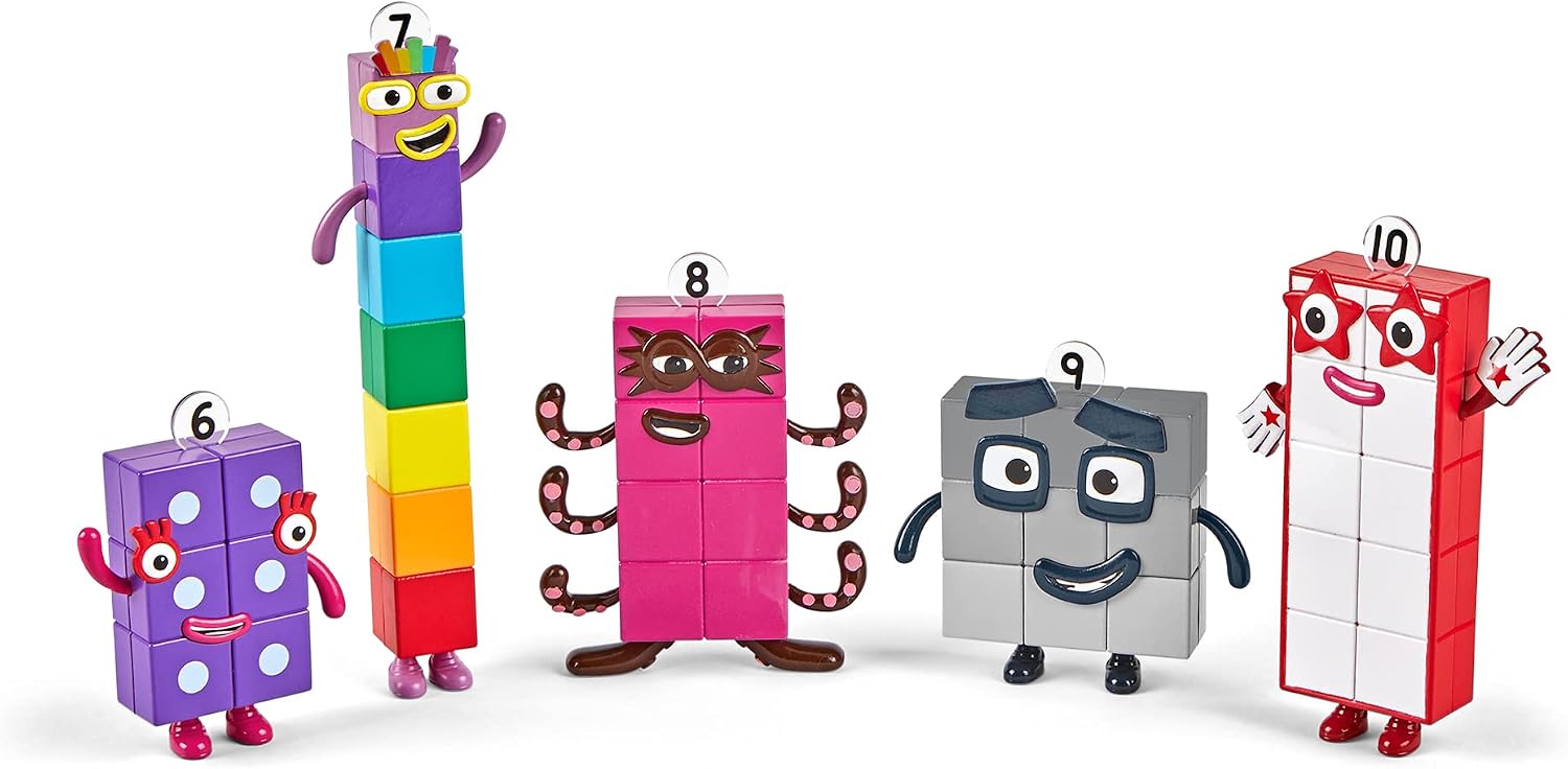 Detalle de Learning Resources Numberblocks Friends Six to Ten Collectible Figures with Posable Arms