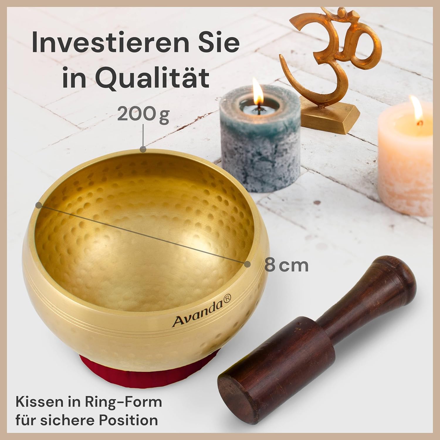 Thumbnail 5 de Avanda Tibetische Klangschale 8 cm Set