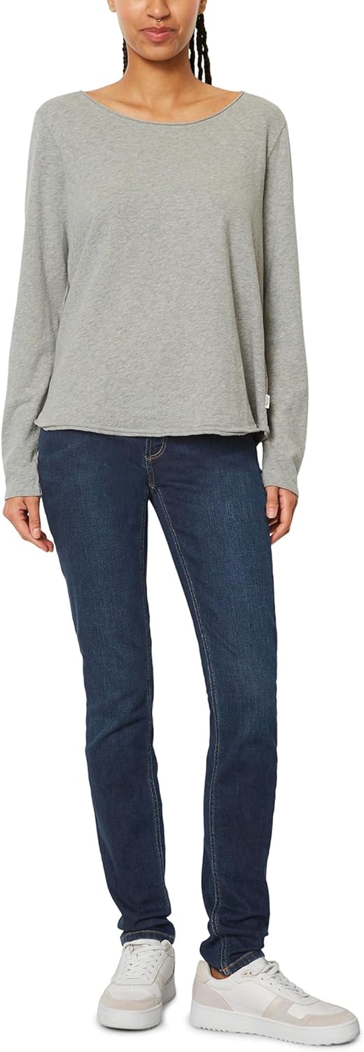 Thumbnail 4 de Marc O'Polo Damen Langarmshirt aus Bio-Baumwolle mit Logo – klassisch, nachhaltig und vielseitig