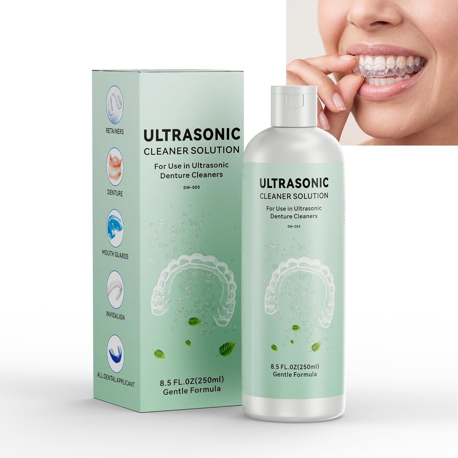 Detalle de JeaTone ultrasoonreiniger voor sieraden, 46 kHz en reservoir van 600 ml