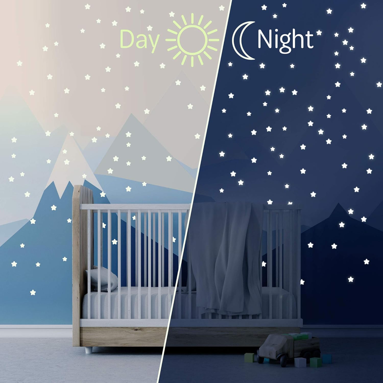 Thumbnail 3 de Leuchtsterne Kinderzimmer 96er Sternaufkleber