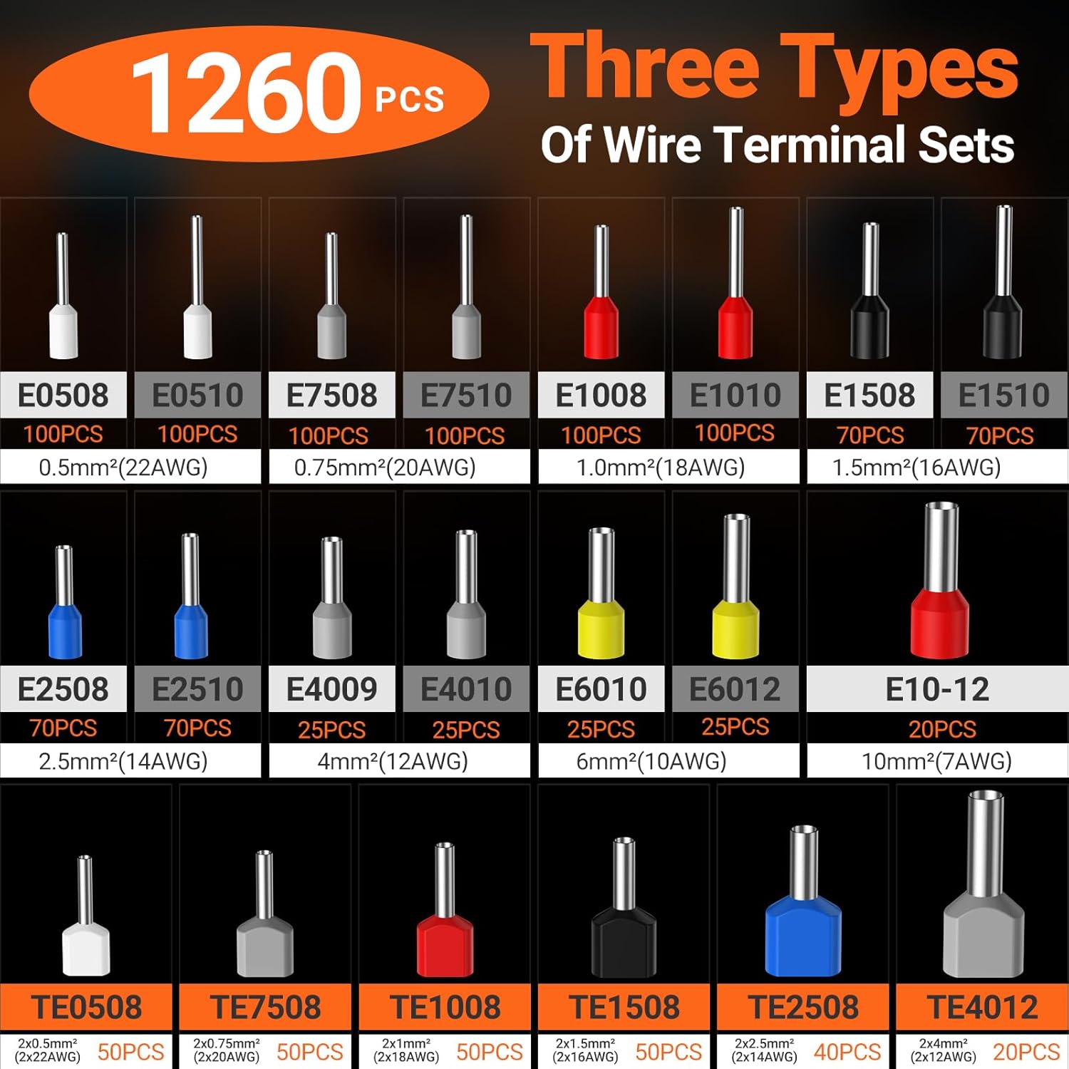 Thumbnail 3 de Preciva Crimping Tool with 1260 Ferrules 0.25-10mm²