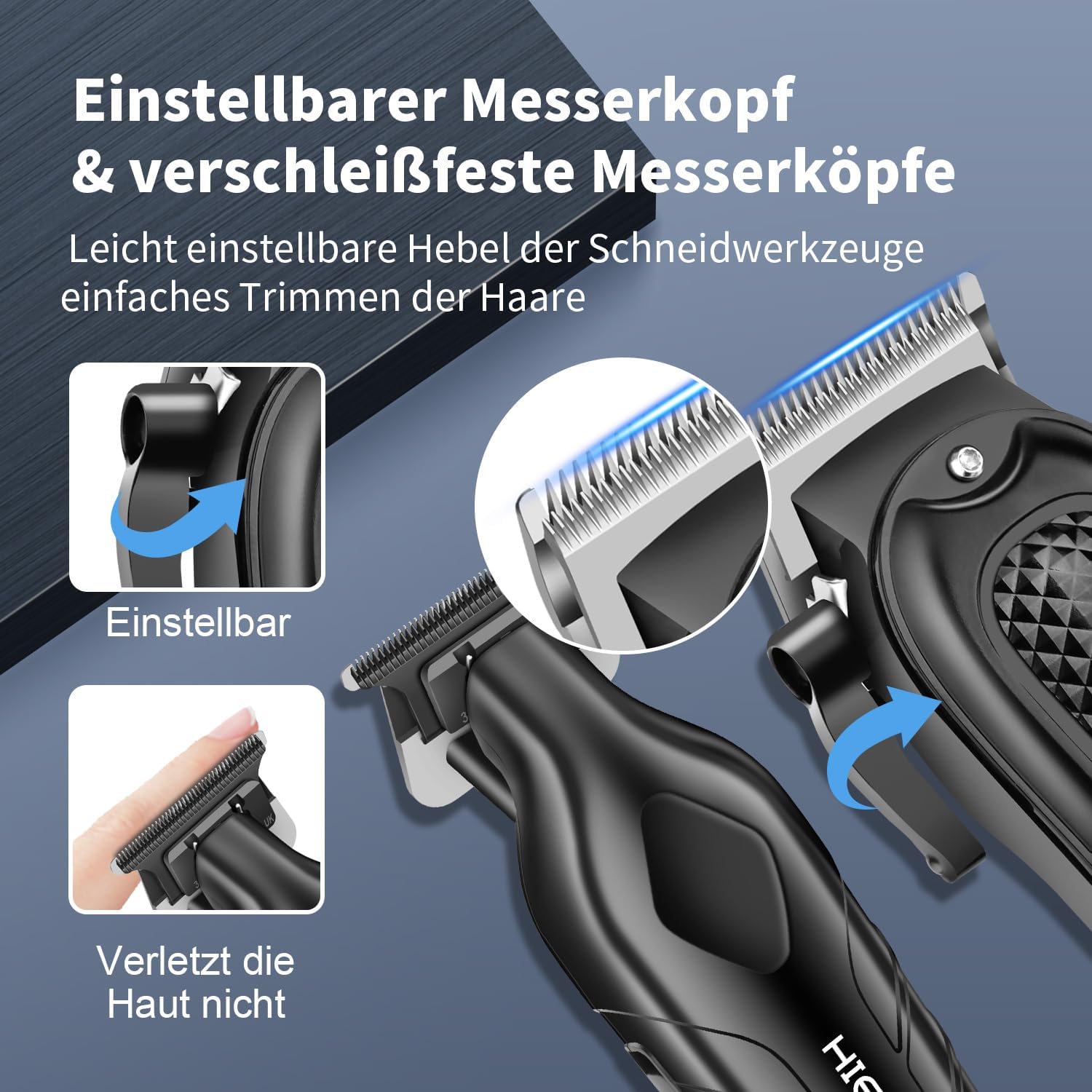Detalle 2 de HIENA Professionelles Haarschneideset Trimmer